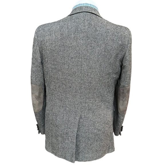 Stafford Mens Vintage Harris Tweed Two Button Sport Coat Blazer Herringbone 41R - Picture 5 of 16